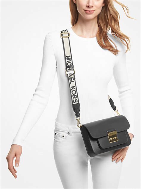 michael kors sloan editor lg shoulder black|sloan editor leather shoulder bag.